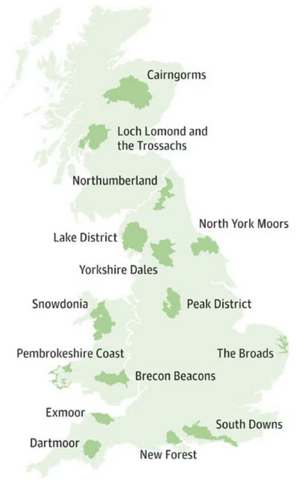 UK 15 National Parks